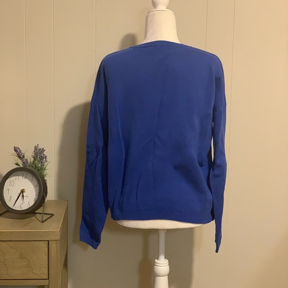 Octavia Blue Crewneck Sweater - Picture 3 of 7
